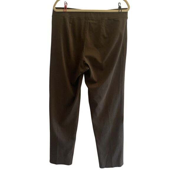 Eileen Fisher Brown Pull On Straight Leg Pointe Stretch Pants Women’s Medium - Picture 4 of 4